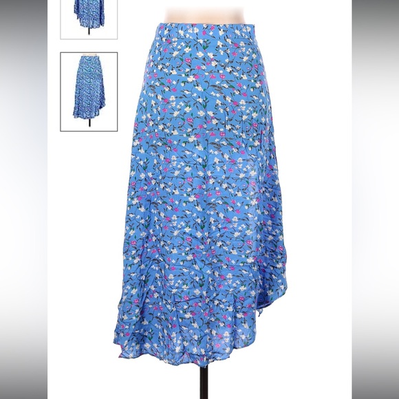 Flowy skirt with flowers - Picture 2 of 5